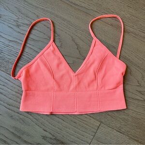 Intimately FREE PEOPLE Low Back Bra Women XS/ S Neon Pink